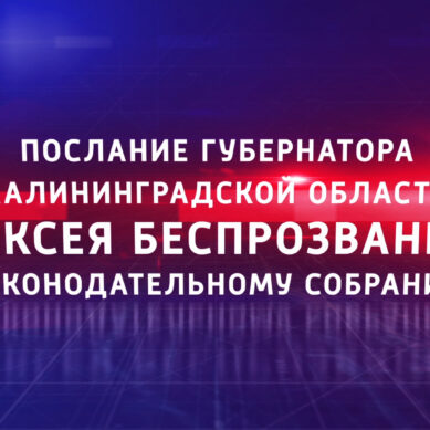 Трансляция послания губернатора Алексея Беспрозванных об основных направлениях своей деятельности и деятельности регионального правительства на пять лет