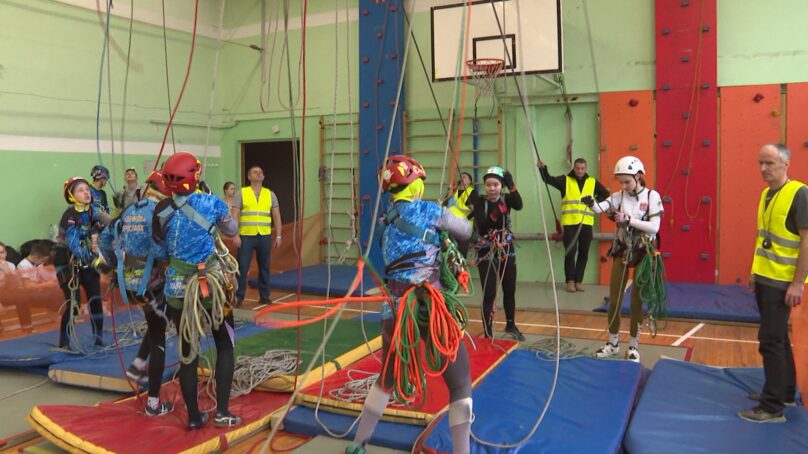 В спортзале лицея №18 можно организовать дистанции вплоть до четвёртого класса сложности
