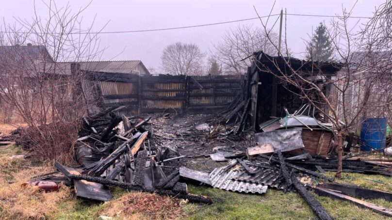 В Гурьевском муниципальном округе сотрудники МЧС России ликвидировали пожар