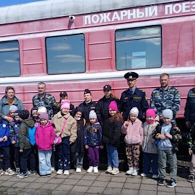 Сотрудники калининградской транспортной полиции и представители Калининградской железной дороги встретились с дошкольниками в рамках акции «Безопасный транспорт»