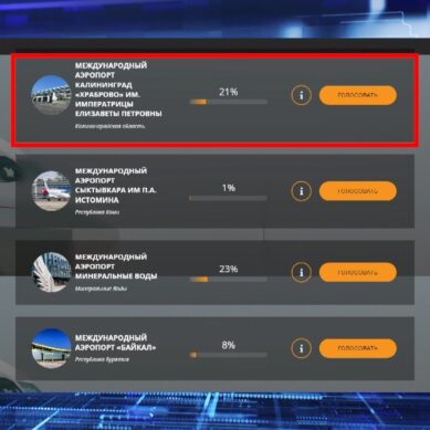 Аэропорт «Храброво» номинирован на премию «Russian Traveler Awards»