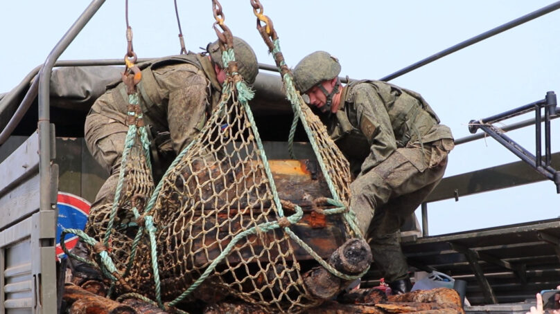 Со дна Балтийского моря поднимают взрывоопасные снаряды, пролежавшие в воде 80 лет