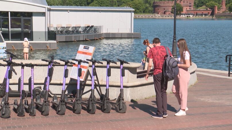 В Калининграде на Верхнем озере открылась Школа безопасного вождения самокатов