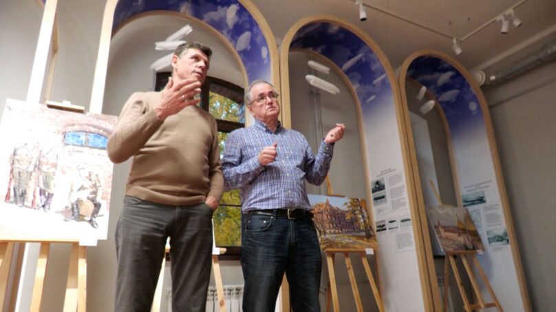 В Гусевском музее открылась выставка работ, созданных во время осеннего пленэра