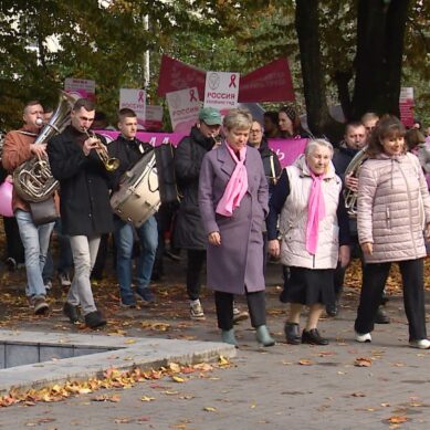 В Калининграде прошёл марш, посвященный Всемирному дню борьбы против рака молочной железы