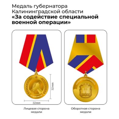 Губернатор Калининградской области учредил новую региональную награду