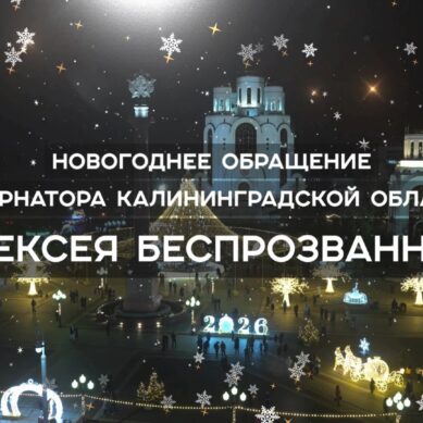 Новогоднее поздравление губернатора Калининградской области Алексея Беспрозванных