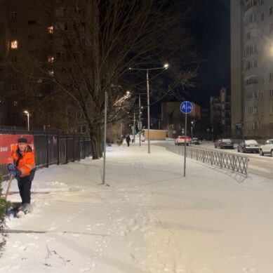 Сегодня в Калининграде ожидается очень обильный снегопад