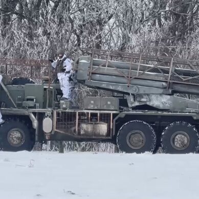 Расчет реактивной системы залпового огня уничтожил опорные пункты ВСУ