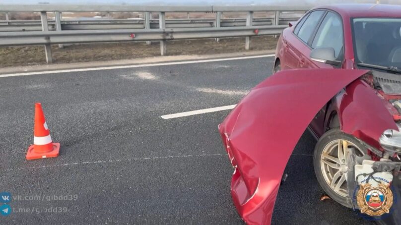 Сразу 9 автомобилей попали в ДТП на Приморском полукольце