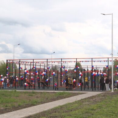 В посёлке Некрасово открыли спортивную площадку, оборудованную для игр и физических активностей