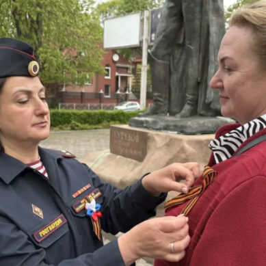Калининградские росгвардейцы присоединились к акции «Георгиевская ленточка»